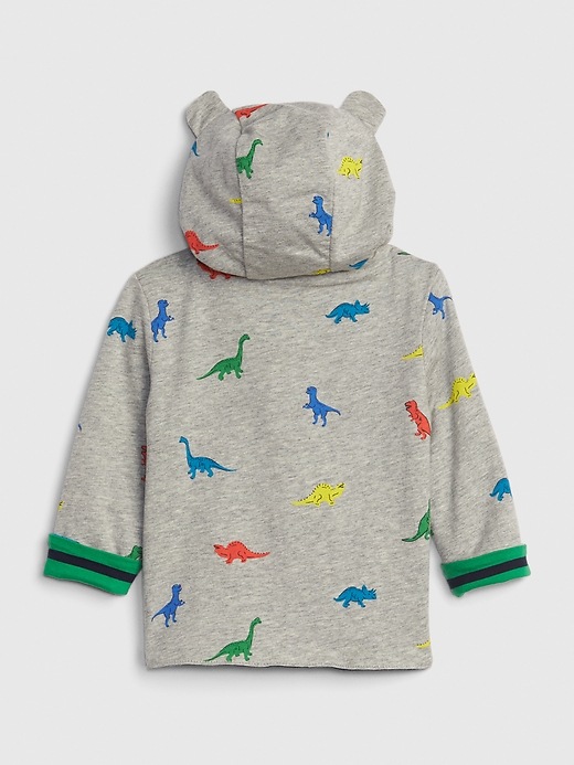 Image number 2 showing, Baby Dino Hoodie Sweatshirt
