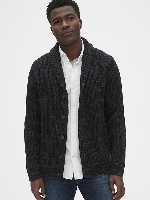 Image number 7 showing, Shaker Stitch Cardigan Sweater