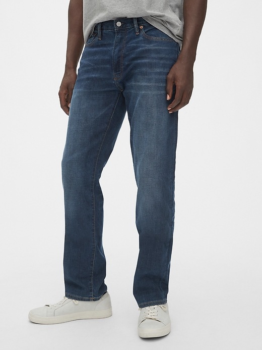 Image number 1 showing, Wearlight Straight Jeans with GapFlex