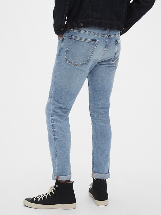 Image number 2 showing, Skinny High Roller Jeans with GapFlex