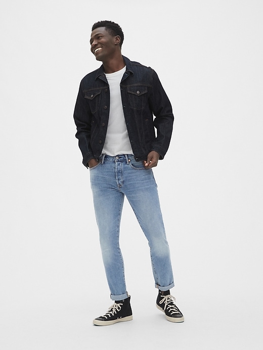 Image number 3 showing, Skinny High Roller Jeans with GapFlex