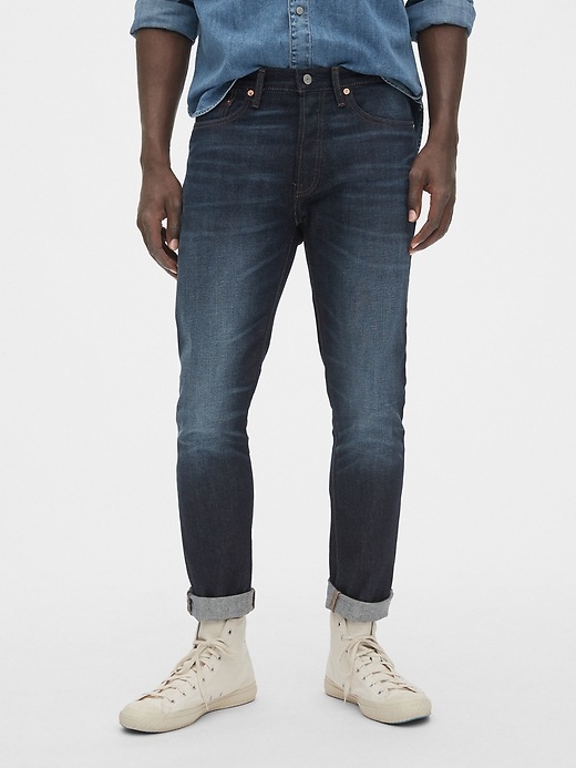 Image number 1 showing, Skinny High Roller Jeans with GapFlex
