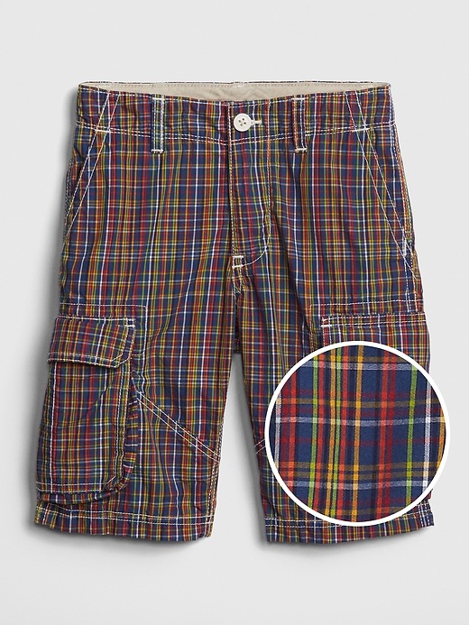 View large product image 1 of 1. Kids Cargo Shorts in Poplin