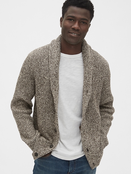 Image number 8 showing, Shaker Stitch Cardigan Sweater