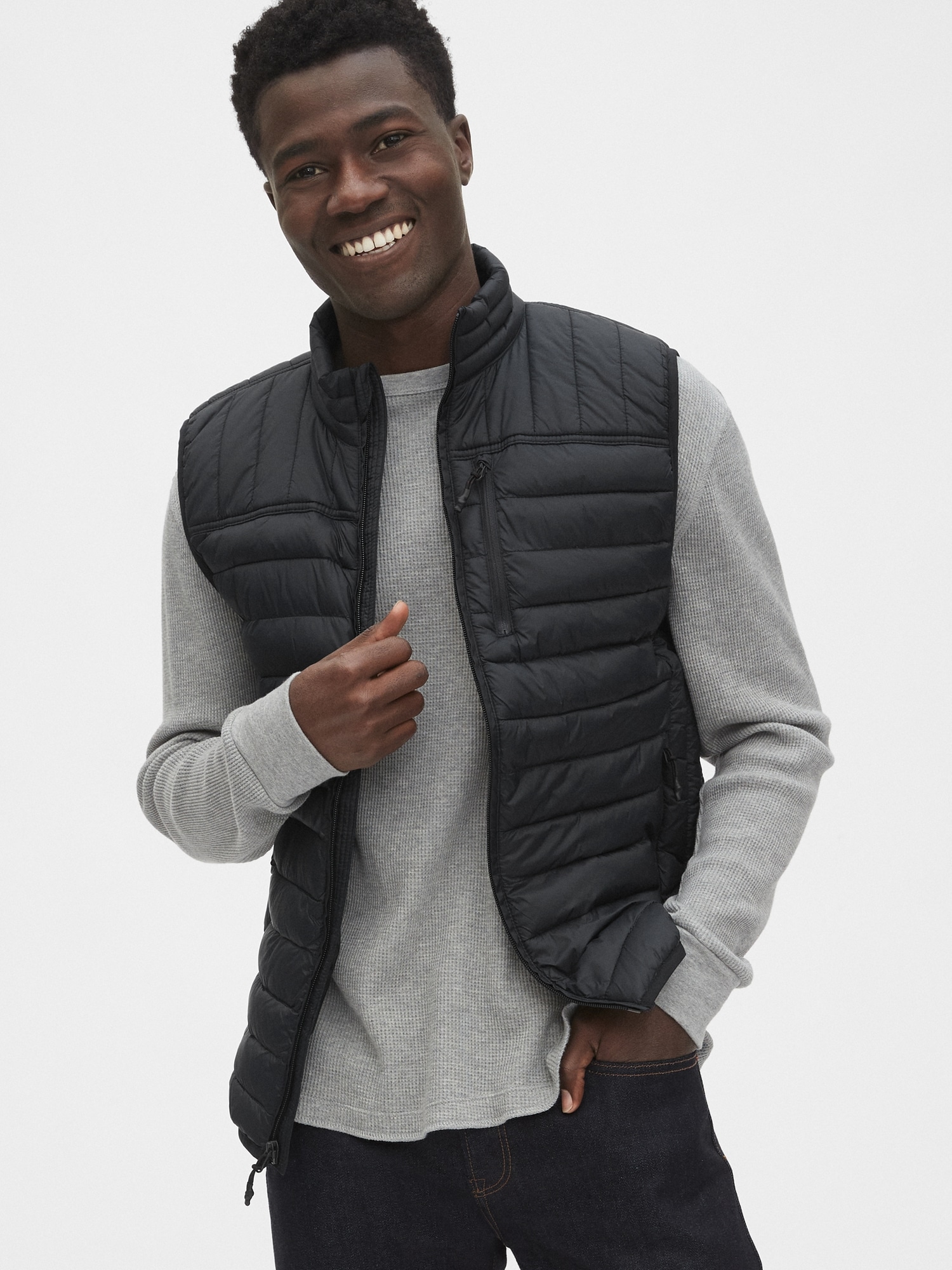 Gap mens puffer vest top