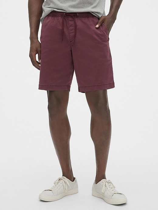 1 of 8 showing, with the color pinot noir red of product 9" Easy Shorts