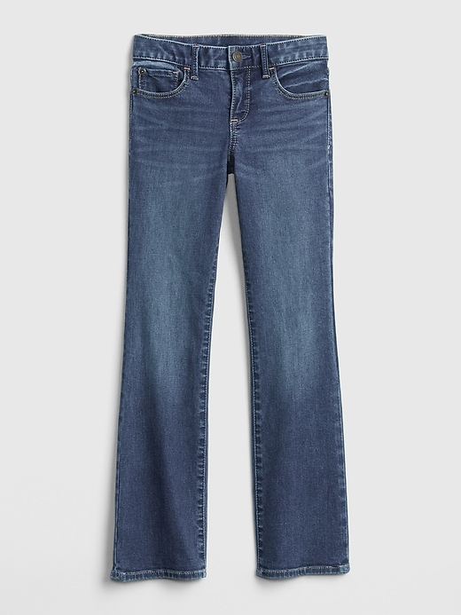 1 of 8 showing, with the color medium wash of product Kids Boot Jeans with Stretch