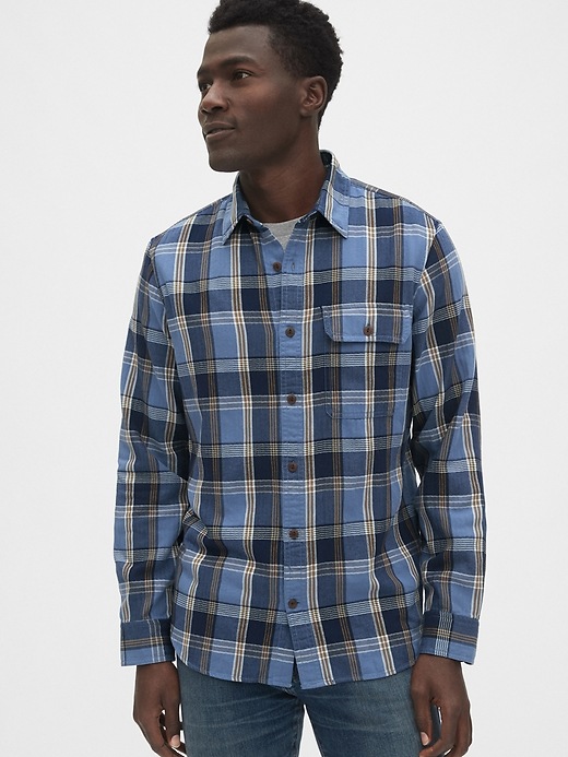 Image number 9 showing, Plaid Flannel Shirt in Standard Fit