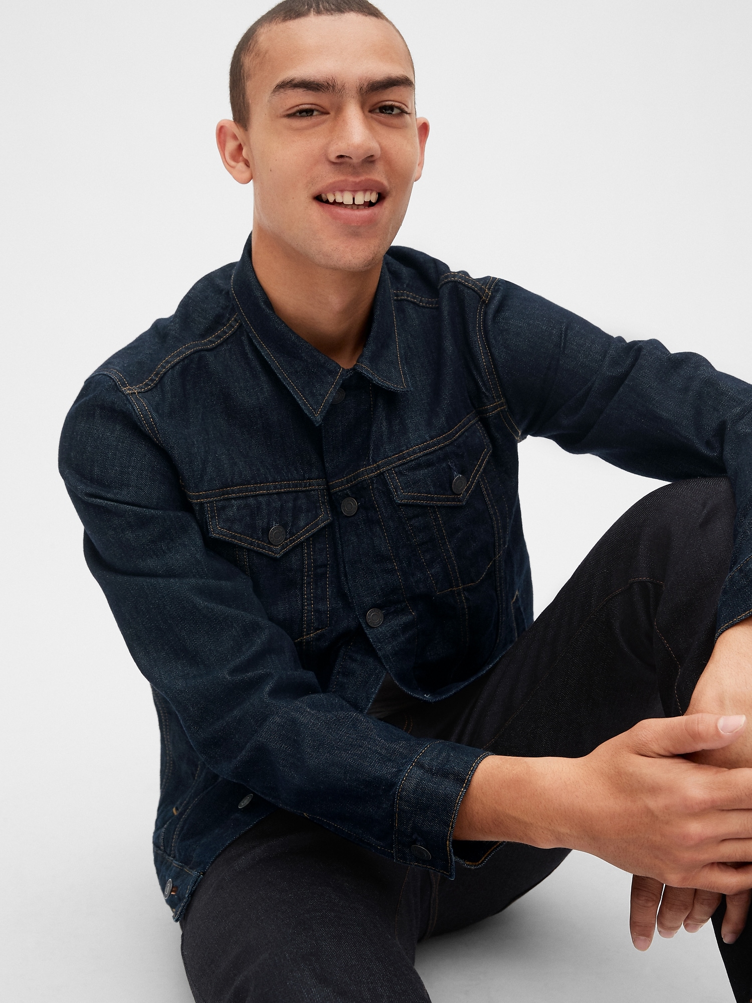 gap icon denim jacket men