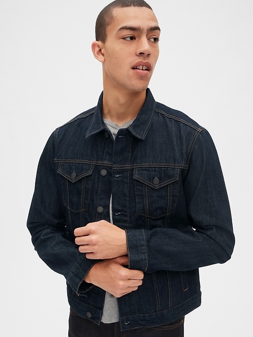 1 of 8 showing, with the color rinse of product Icon Denim Jacket