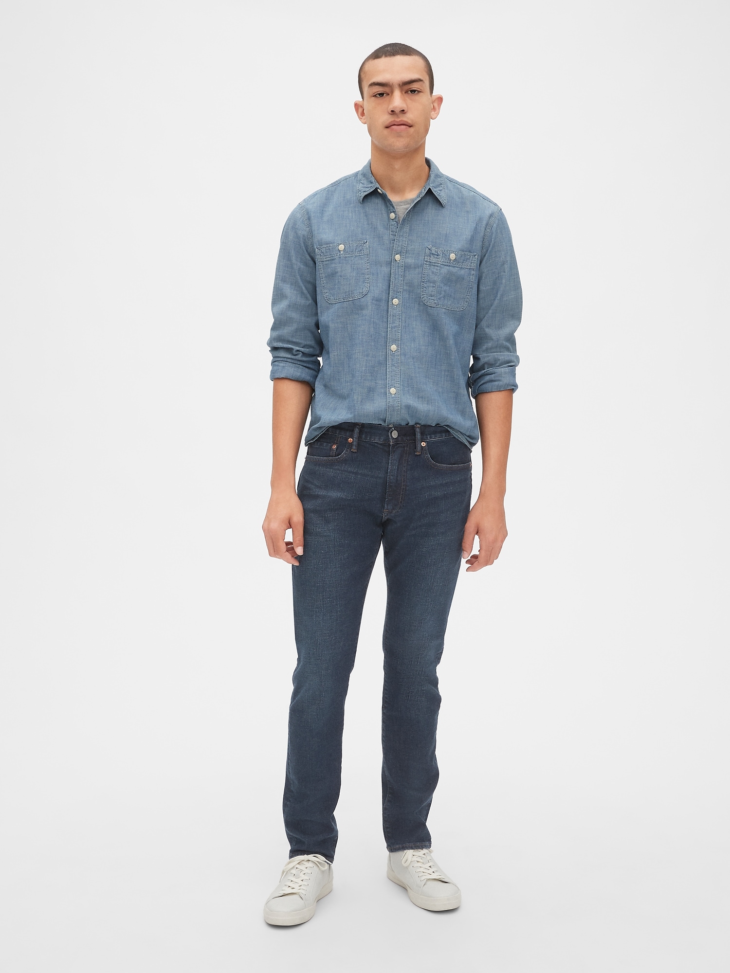 gap men's slim straight jeans