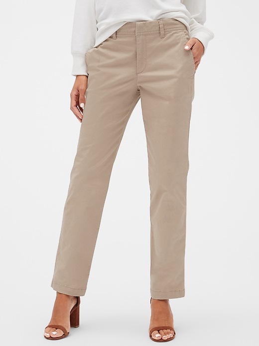 Mid rise khaki pants Clearance