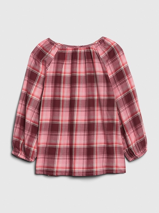 Image number 3 showing, Kids Plaid Button-Front Top