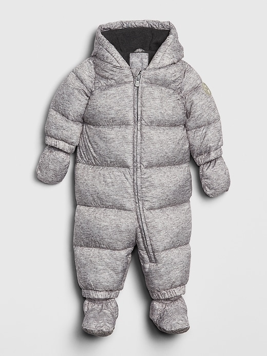 1 of 8 showing, with the color flint gray of product Baby ColdControl Max Snowsuit
