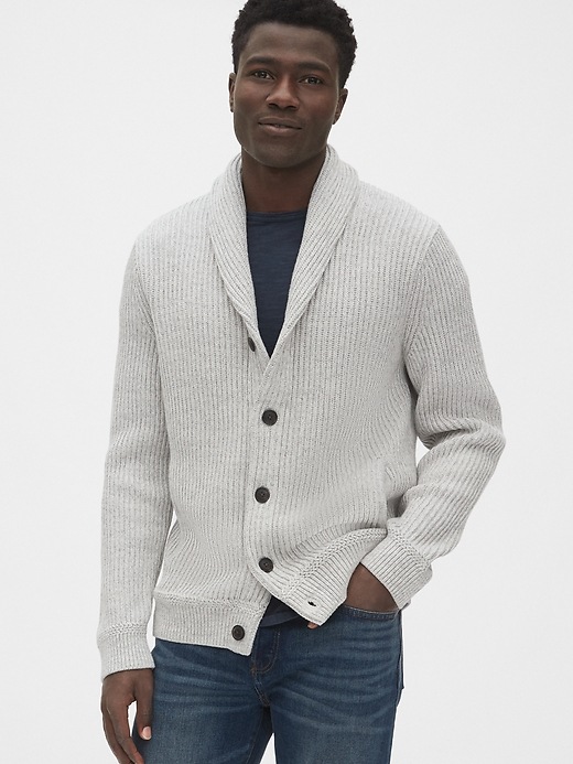 Image number 9 showing, Shaker Stitch Cardigan Sweater
