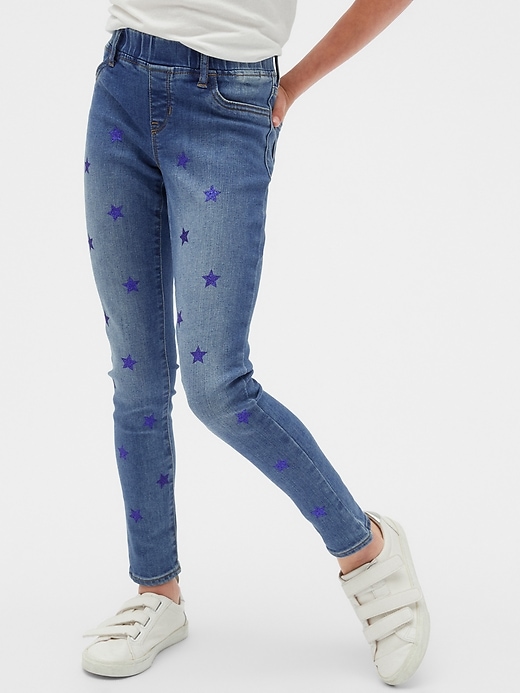 Image number 2 showing, Kids Star Jeggings with Stretch