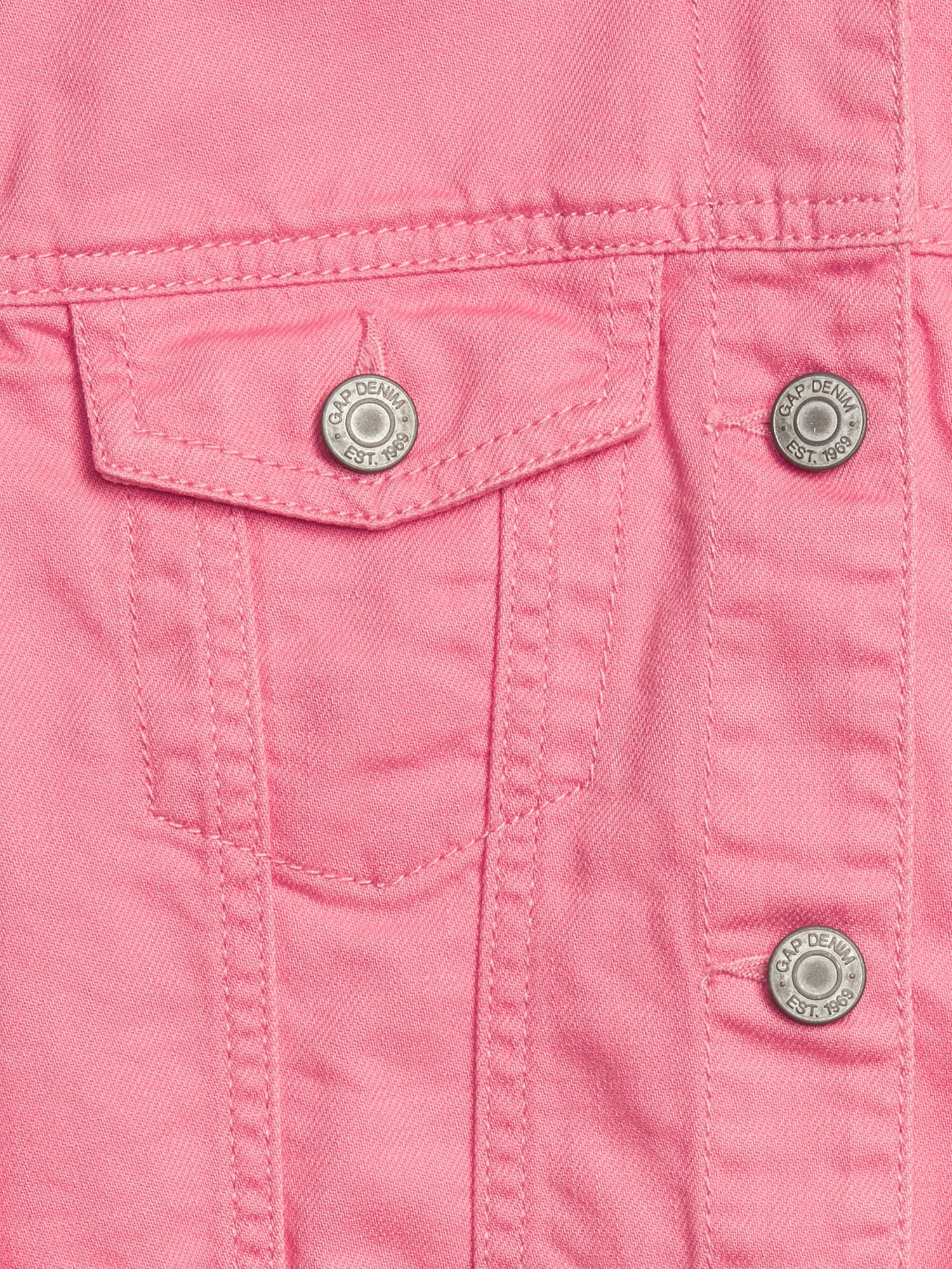 Gap pink deals denim jacket