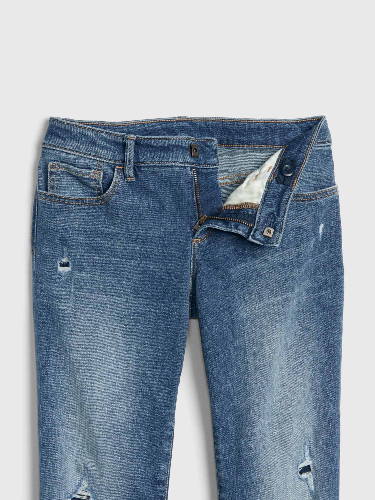 Kids Destructed Boot Jeans with Stretch