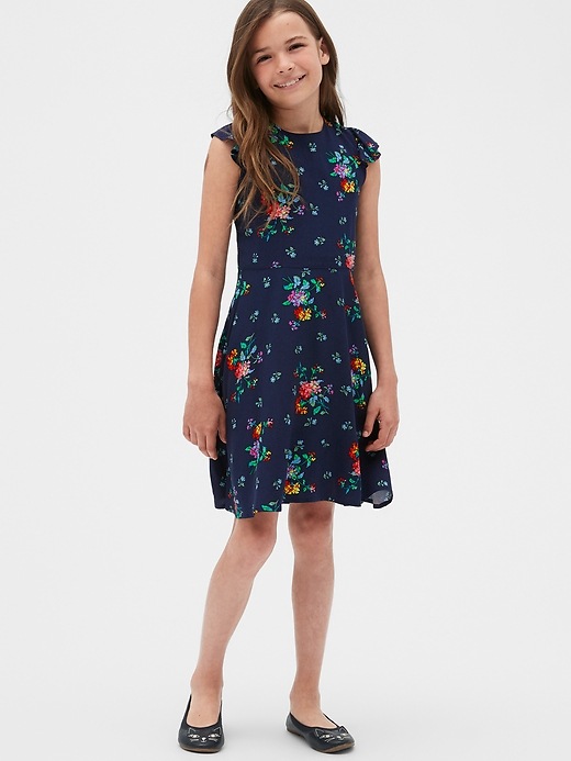 Image number 2 showing, Kids Ruffle Fit and Flare Dress