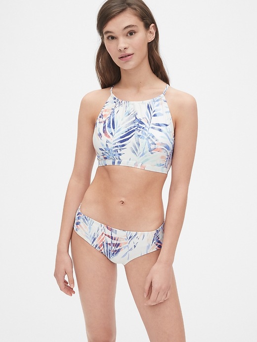 Image number 1 showing, Cut-Out Halter Bikini Top