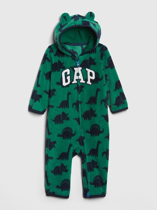1 of 8 showing, with the color president green of product Baby Gap Logo Print One-Piece