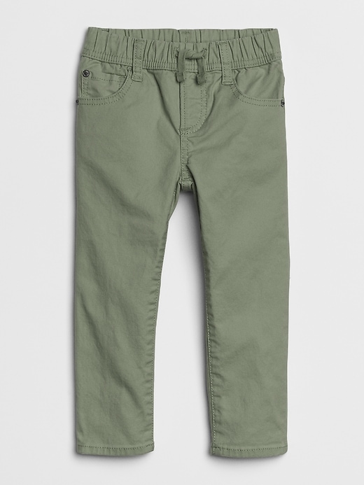 1 of 8 showing, with the color desert cactus of product Toddler Slim Jeans with Stretch