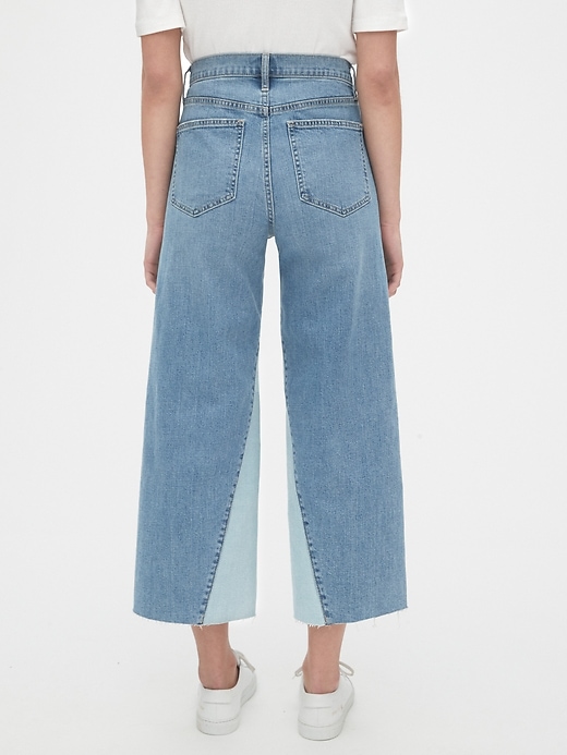 Image number 2 showing, High Rise Wide-Leg Crop Jeans with Secret Smoothing Pockets