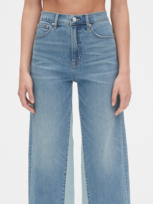 Image number 5 showing, High Rise Wide-Leg Crop Jeans with Secret Smoothing Pockets