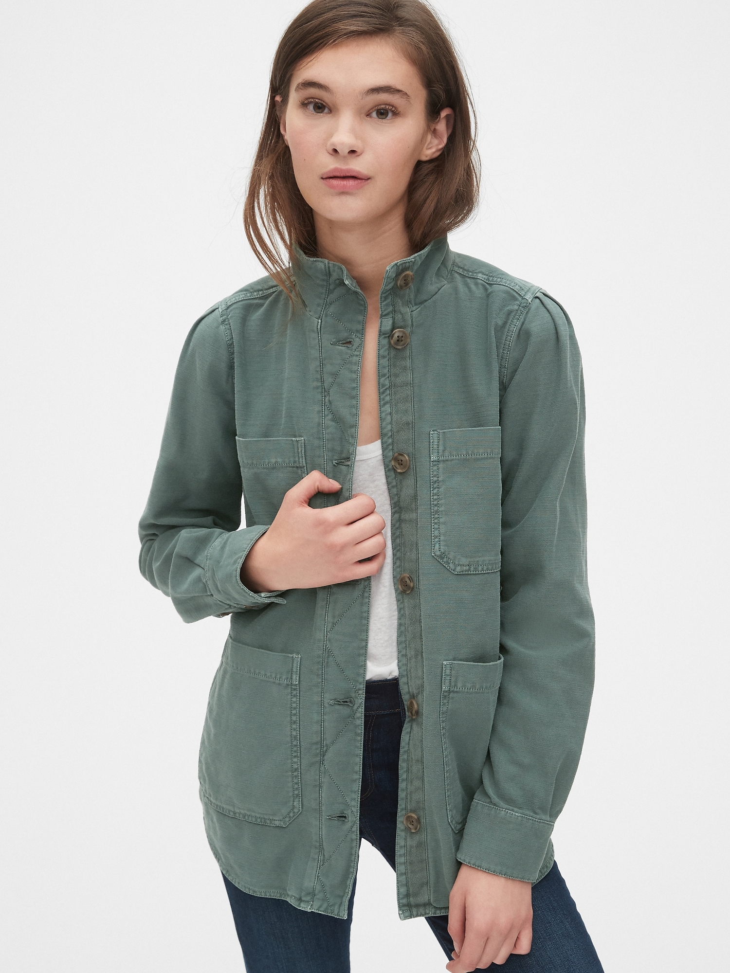 gap twill jacket