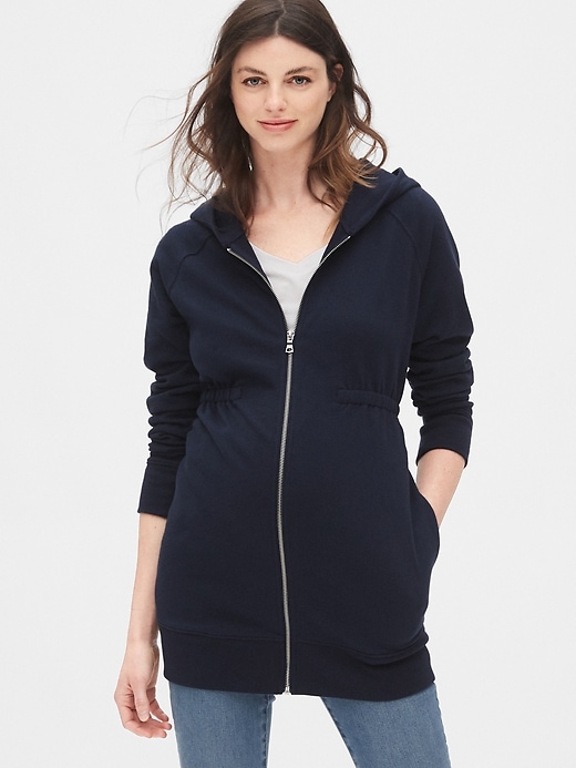 Image number 5 showing, Maternity Cinched-Waist Hoodie