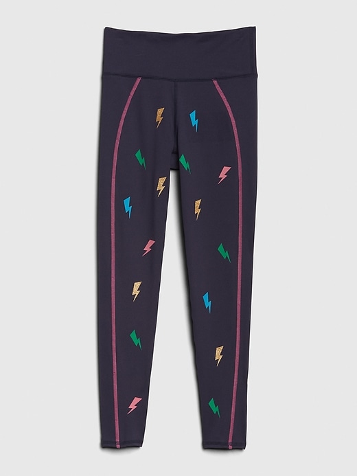 Image number 1 showing, GapFit Kids Lightning Leggings