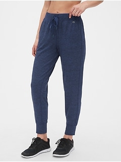 gap brushed tech jersey joggers