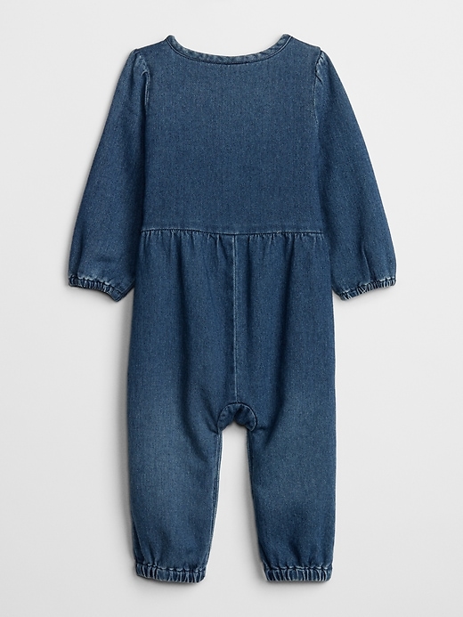 Image number 2 showing, Baby Denim One-Piece