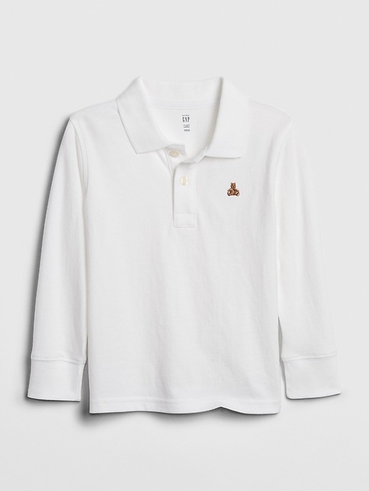 View large product image 1 of 1. Toddler Long Sleeve Polo Shirt
