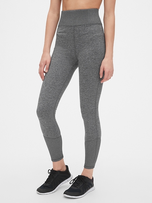 Image number 8 showing, GapFit High Rise Full Length Leggings in Brushed Tech Jersey