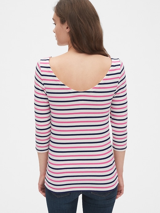 Image number 2 showing, Modern Stripe Ballet-Back T-Shirt