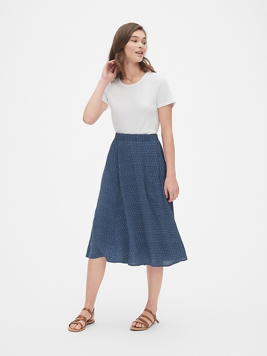 Image number 3 showing, Swing Midi Skirt