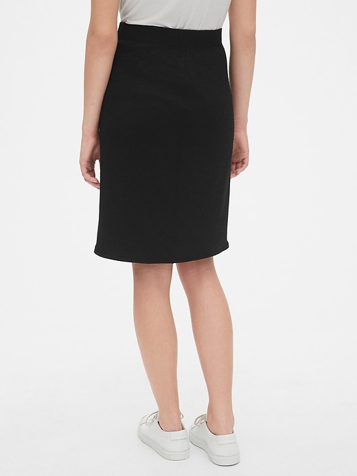 Image number 2 showing, Softspun Side-Slit Pencil Skirt