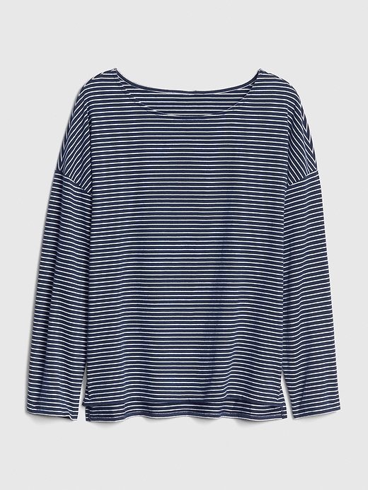 Image number 6 showing, Relaxed Stripe Boatneck T-Shirt