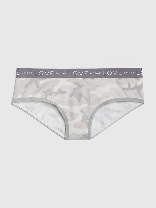 1 of 8 showing, with the color grey camo of product Logo Stretch Cotton Hipster