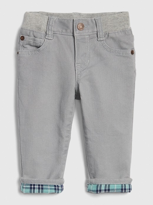 Image number 3 showing, Baby Print-Lined Straight Jeans