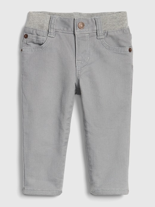 Image number 1 showing, Baby Print-Lined Straight Jeans