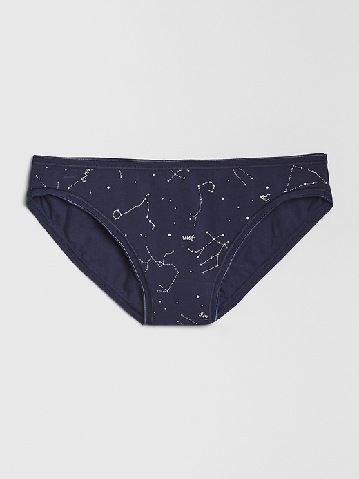 1 of 8 showing, with the color celestial navy of product Stretch Cotton Bikini