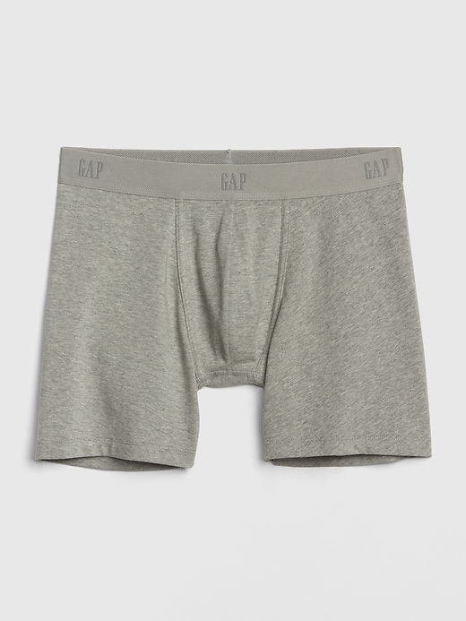 1 of 8 showing, with the color grey heather of product 5" Boxer Briefs