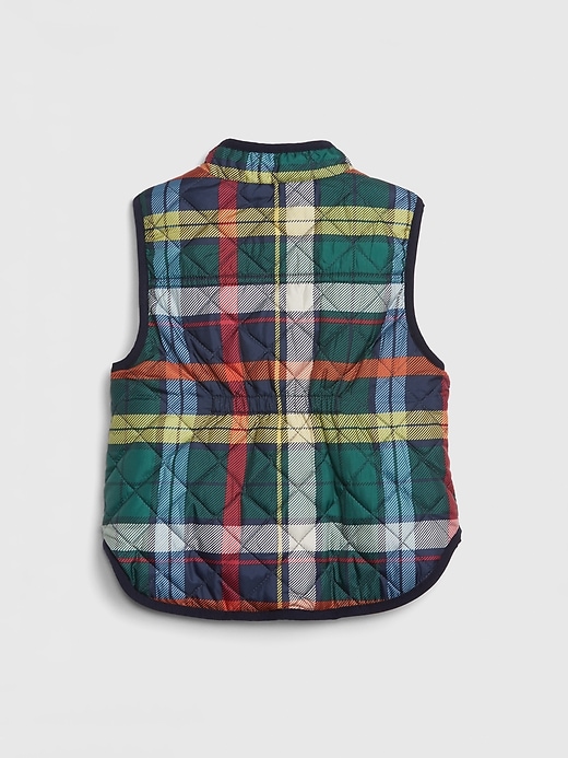 Image number 2 showing, Toddler Plaid Sherpa-Lined Vest
