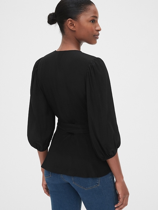 Image number 2 showing, Wrap Blouse