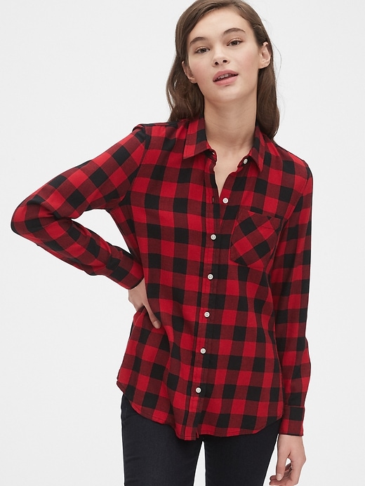 View large product image 1 of 1. Plaid Flannel Shirt
