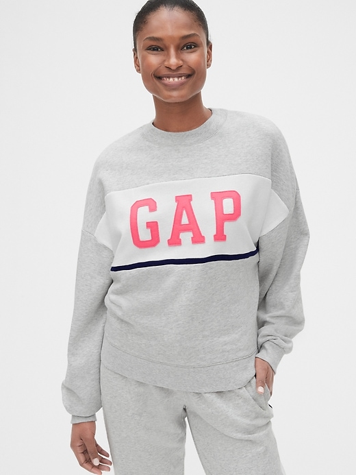 Gap Logo Colorblock Crewneck Sweatshirt | Gap