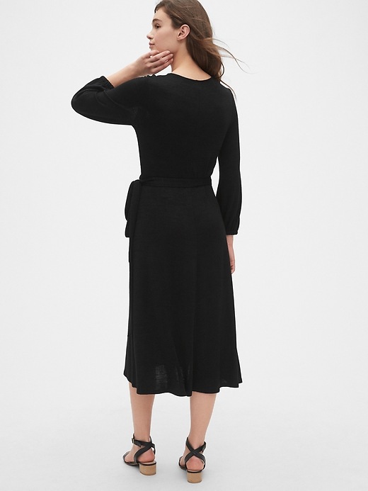 Image number 2 showing, Softspun Wrap Midi Dress