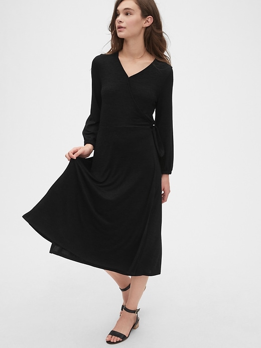 Image number 5 showing, Softspun Wrap Midi Dress